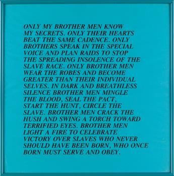 JENNY HOLZER Inflammatory Essays.